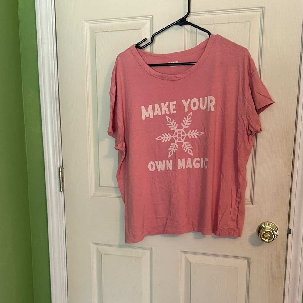 Old Navy Pink Short Sleeve Tee